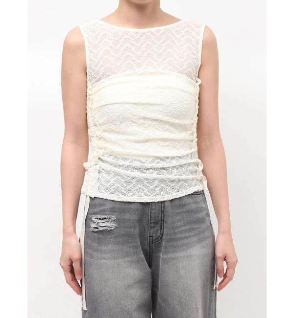 LAGUNAMOON「ドロストレースカットトップス」|Tシャツ・カットソー|