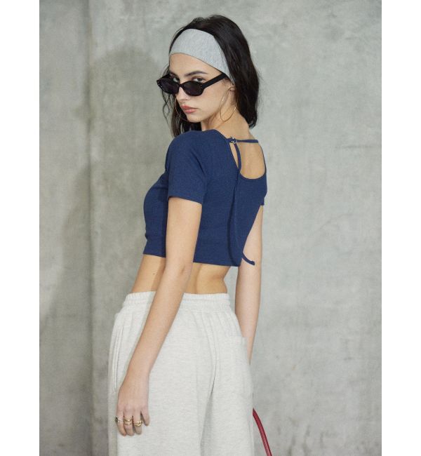 EVRIS「ワンポイントバックストラップTシャツ」|Tシャツ・カットソー|