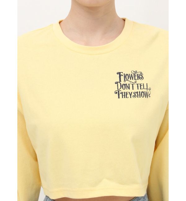 EVRIS「クロップドグラフィックロンT」|Tシャツ・カットソー|