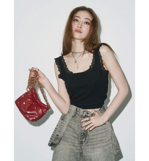 EVRIS「レースドッキングリブタンクトップ」|タンクトップ|