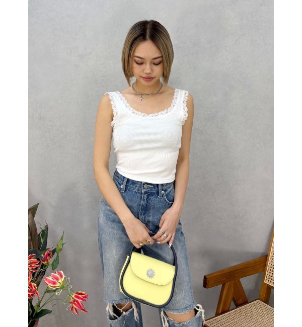 EVRIS「レースドッキングリブタンクトップ」|タンクトップ|