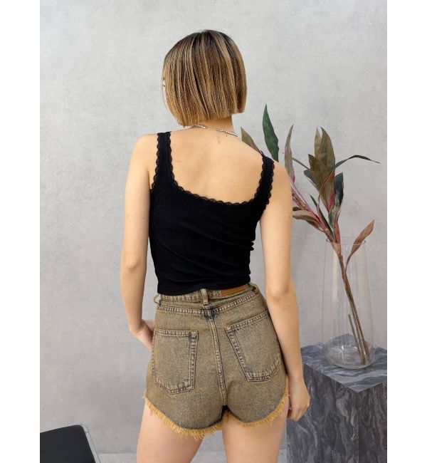 EVRIS「レースドッキングリブタンクトップ」|タンクトップ|