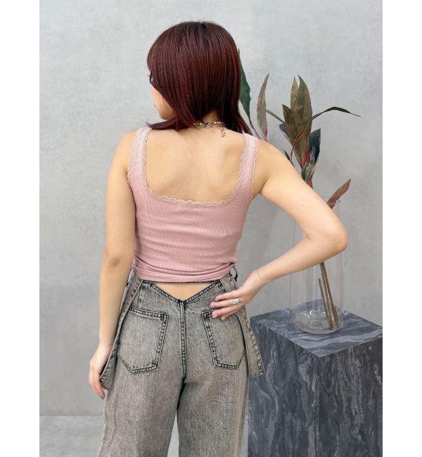 EVRIS「レースドッキングリブタンクトップ」|タンクトップ|