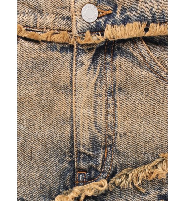 EVRIS「フリンジスリットロングデニムスカート」|スカート|