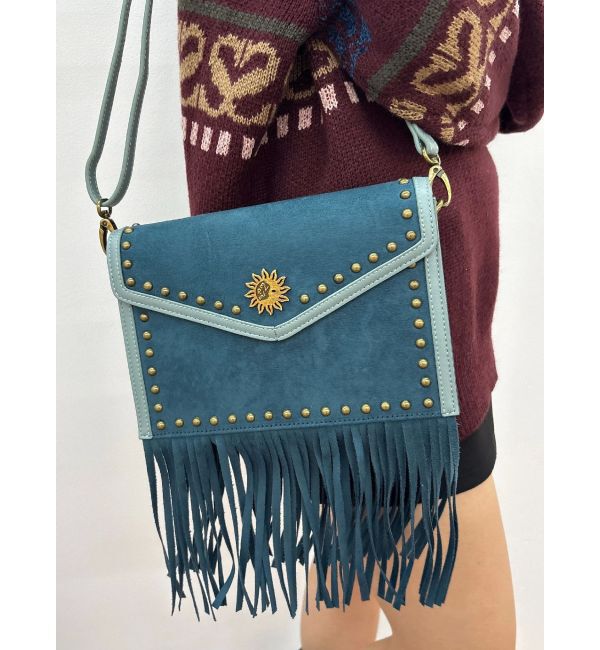 EVRIS「フェイクスェードスタッズデザインショルダーBAG」|ショルダー・メッセンジャー|