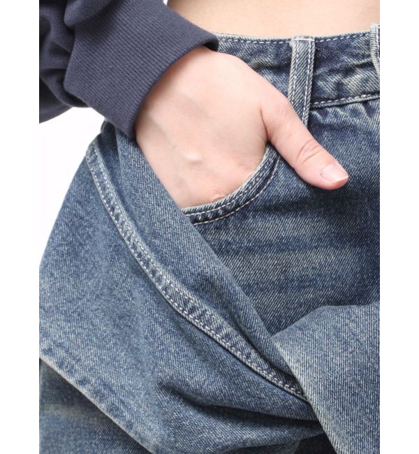 EVRIS「スリーブデザインデニムミニスカート」|スカート|