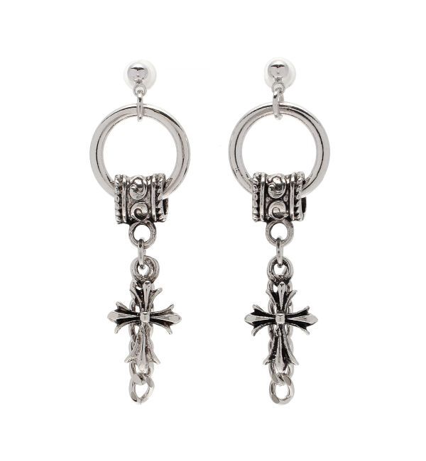 EVRIS「CHAIN CROSS MOTIF ピアス」|ピアス|
