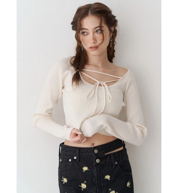 EVRIS「CHAIN CROSS MOTIF ピアス」|ピアス|