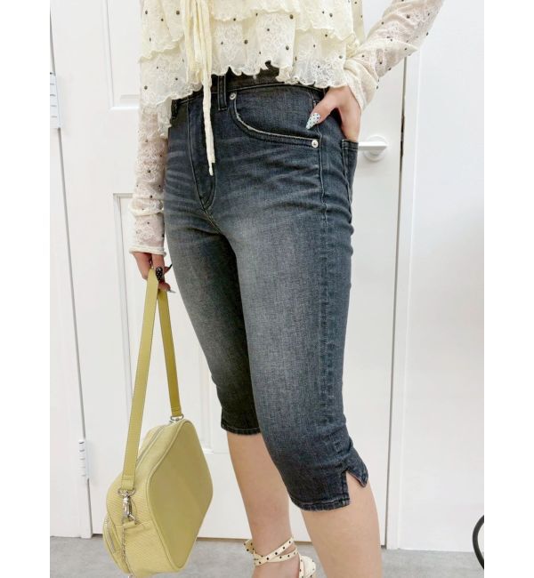 EVRIS「カプリデニムパンツ」|デニム|