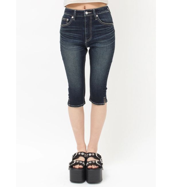 EVRIS「カプリデニムパンツ」|デニム|