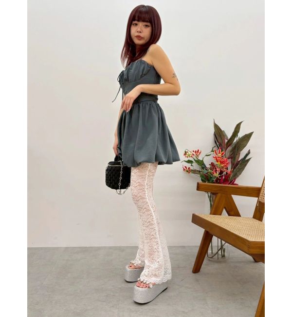 EVRIS「コルセットライクバルーンミニキャミワンピース」|ワンピース|