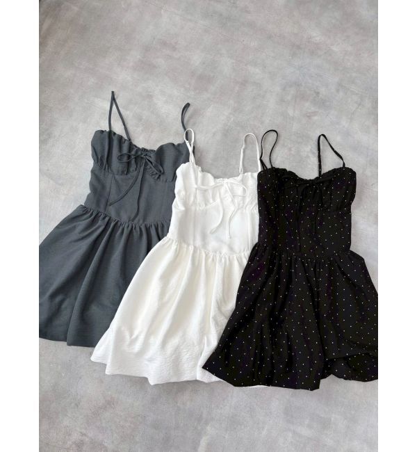 EVRIS「コルセットライクバルーンミニキャミワンピース」|ワンピース|