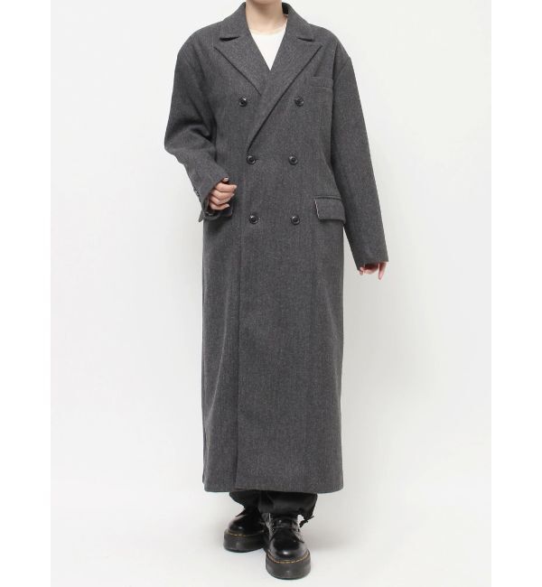 jouetie「ダブルブレストロングコート」|チェスターコート|