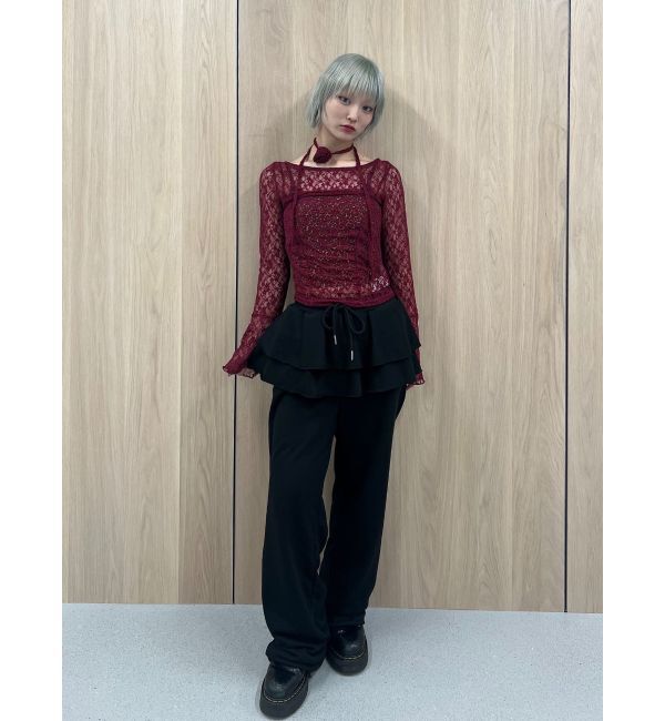 jouetie「スカートレイヤードスウェットパンツ」|その他|