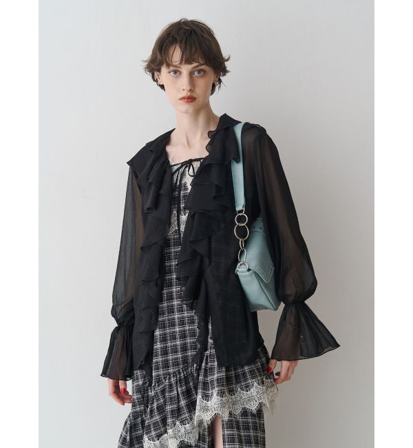 jouetie「ラッフルフリルシアーシャツ」|シャツ・ブラウス|