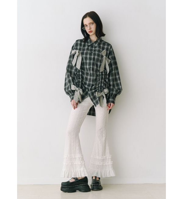 jouetie「レースフリルフィットフレアパンツ」|その他|