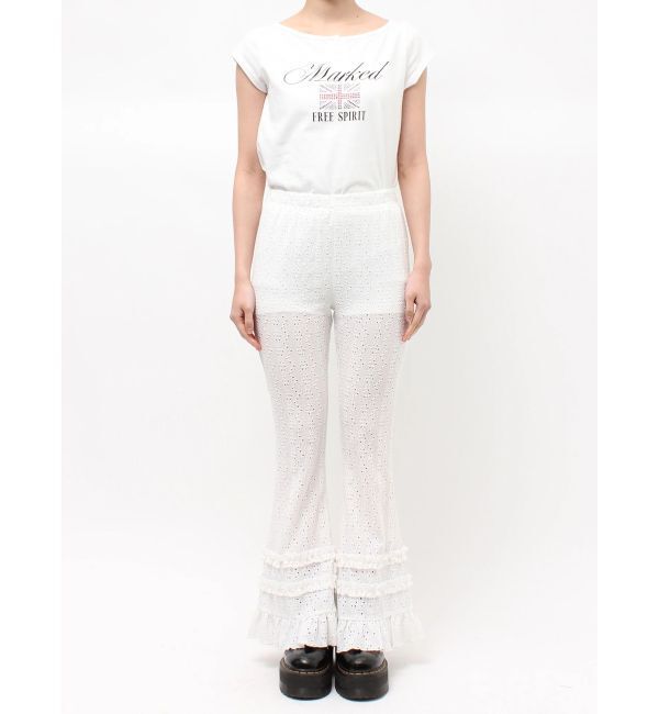 jouetie「レースフリルフィットフレアパンツ」|その他|