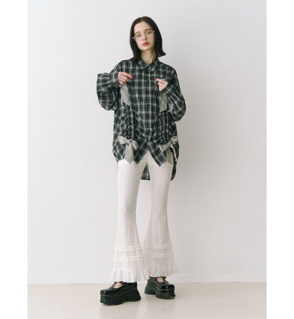 jouetie「レースフリルフィットフレアパンツ」|その他|