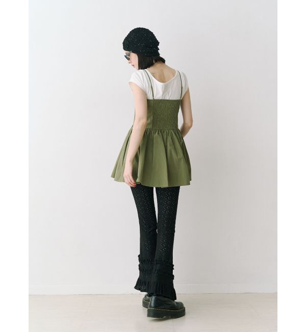 jouetie「レースフリルフィットフレアパンツ」|その他|