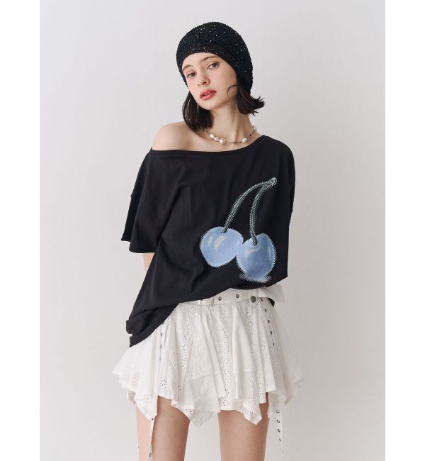 jouetie「コットンレースアシメフレアミニスカート」|スカート|
