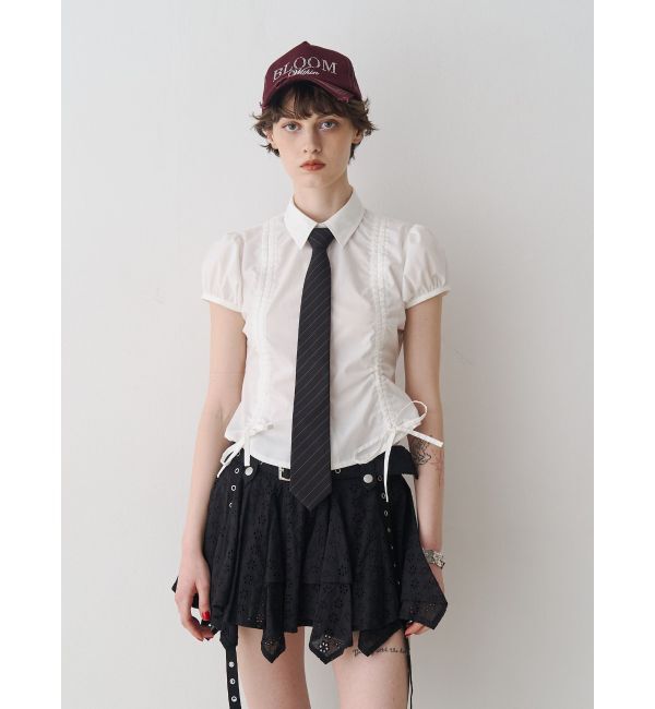 jouetie「コットンレースアシメフレアミニスカート」|スカート|