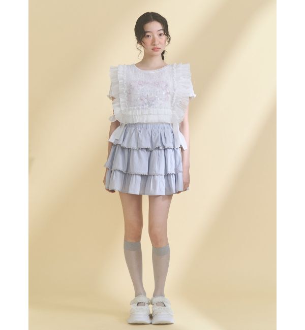 merry jenny「おどるうさぎのシャーリングTee」|Tシャツ・カットソー|