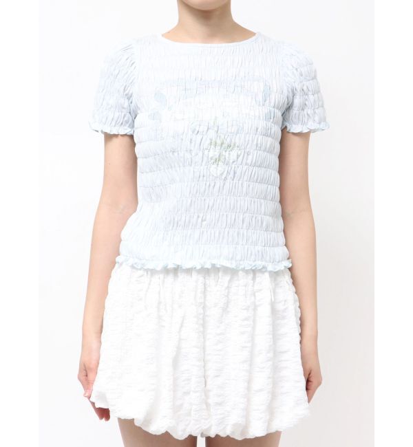 merry jenny「おどるうさぎのシャーリングTee」|Tシャツ・カットソー|