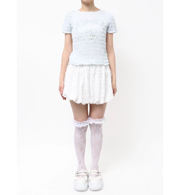 merry jenny「おどるうさぎのシャーリングTee」|Tシャツ・カットソー|