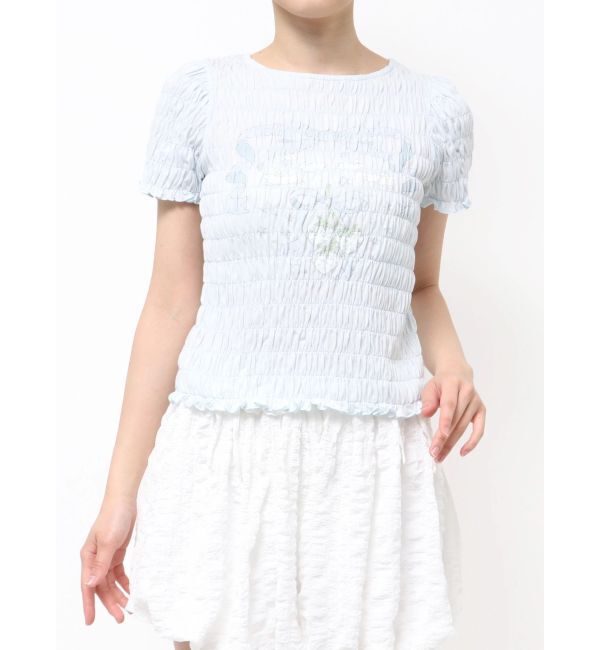 merry jenny「おどるうさぎのシャーリングTee」|Tシャツ・カットソー|