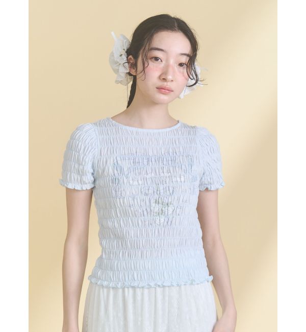 merry jenny「おどるうさぎのシャーリングTee」|Tシャツ・カットソー|