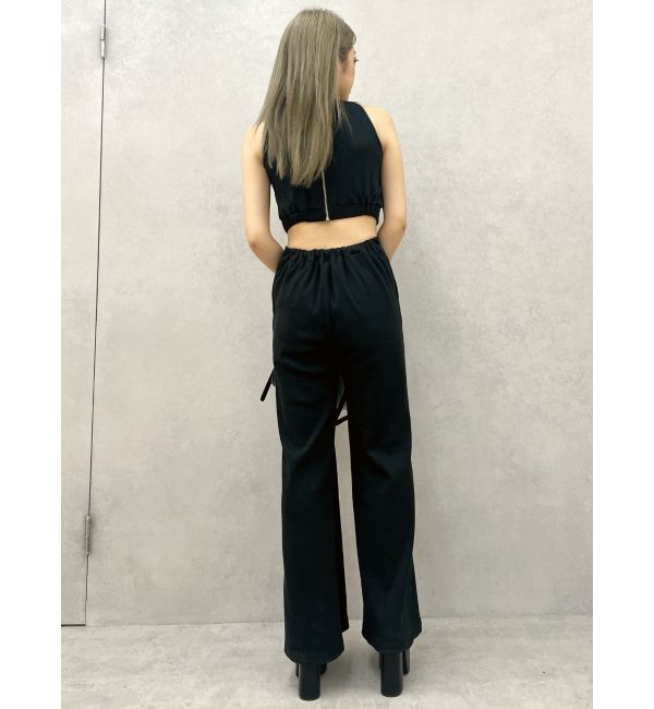 GYDA「バックZIPテレコロンパース」|オールインワン|