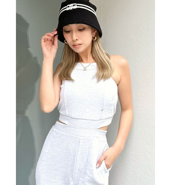 GYDA「バックZIPテレコロンパース」|オールインワン|