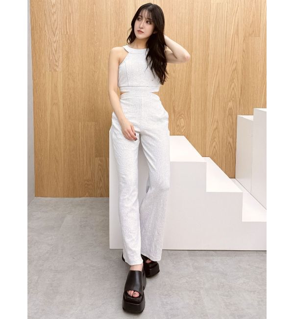 GYDA「バックZIPテレコロンパース」|オールインワン|