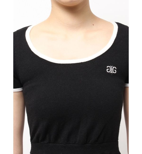 GYDA「SymmetryGYDA ラインフレアニットワンピース」|ワンピース|