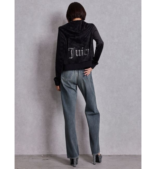 GYDA「ハイウエストBACK LACE UPストレートデニムパンツ」|デニム|