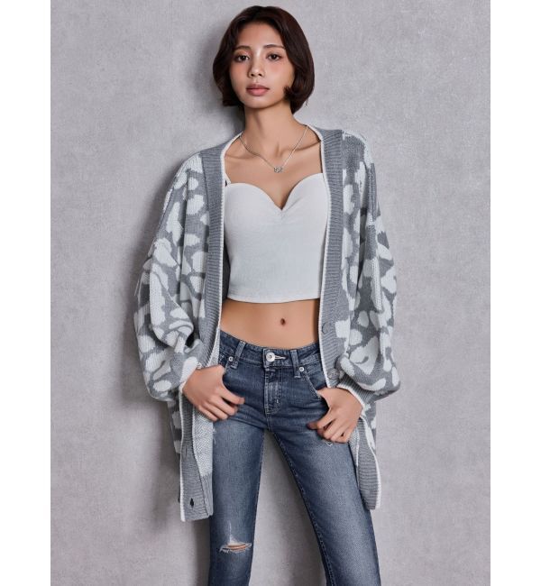 GYDA「ショルダーストラップリブベアビスチェ」|キャミソール|