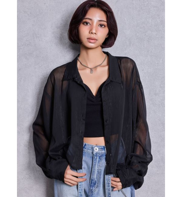 GYDA「ショルダーストラップリブベアビスチェ」|キャミソール|