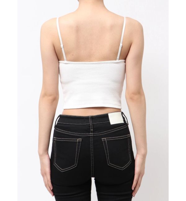 GYDA「ショルダーストラップリブベアビスチェ」|キャミソール|