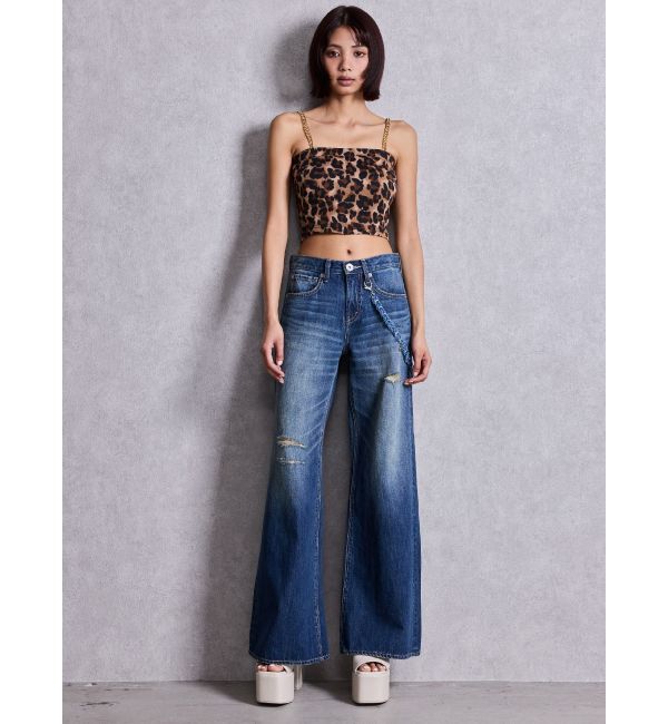 GYDA「chainストラップテレコビスチェ」|キャミソール|