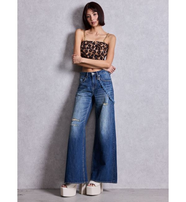 GYDA「chainストラップテレコビスチェ」|キャミソール|