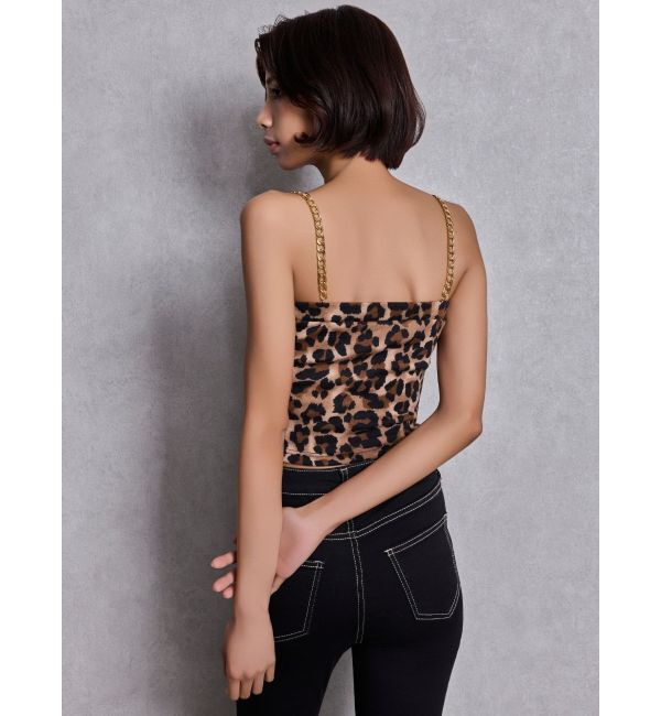 GYDA「chainストラップテレコビスチェ」|キャミソール|