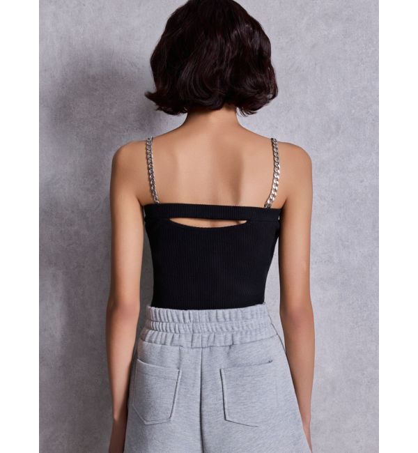 GYDA「chainストラップテレコビスチェ」|キャミソール|