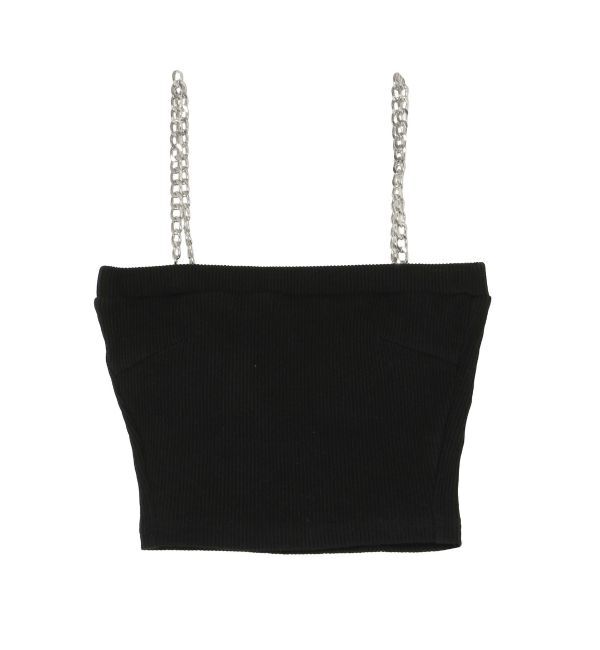 GYDA「chainストラップテレコビスチェ」|キャミソール|