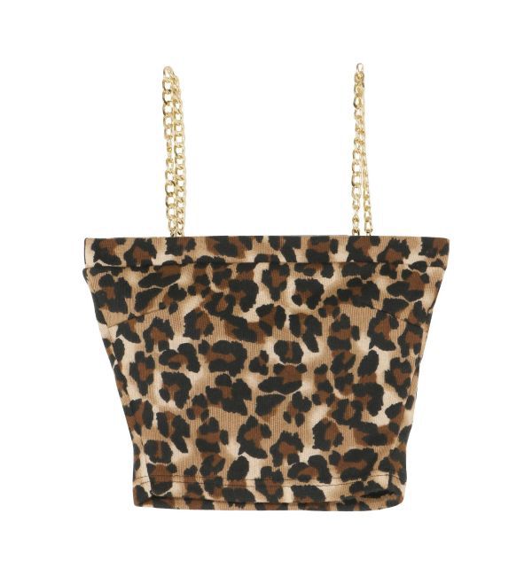 GYDA「chainストラップテレコビスチェ」|キャミソール|