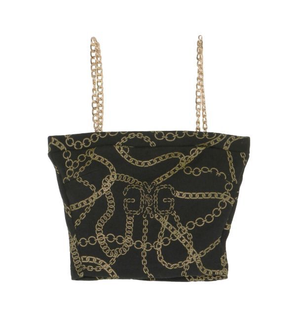 GYDA「chainストラップテレコビスチェ」|キャミソール|