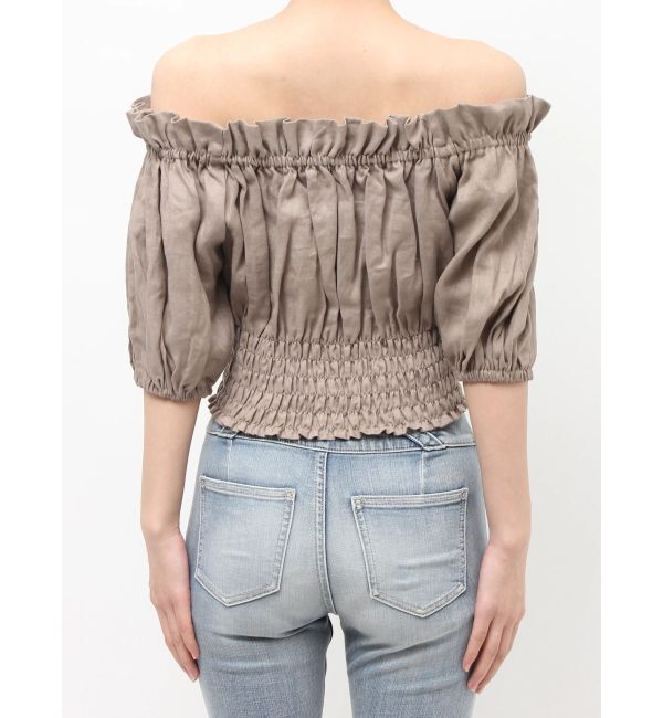 GYDA「2WAYギャザーオフショルコルセットブラウス」|シャツ・ブラウス|