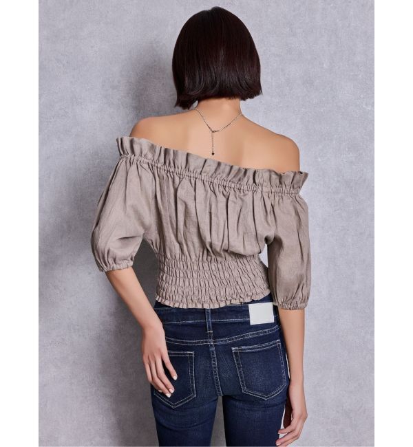 GYDA「2WAYギャザーオフショルコルセットブラウス」|シャツ・ブラウス|