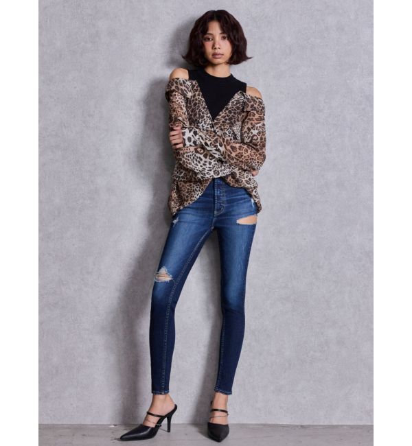 GYDA「3WAYショルダーOPENシアードッキングシャツ」|シャツ・ブラウス|