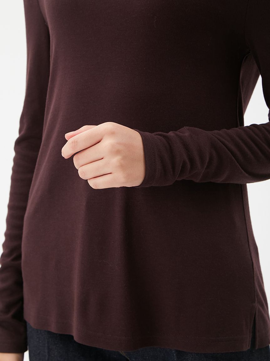 Mila Owen「ウールテンセルクルーネックシアーロンＴ」|Tシャツ・カットソー|