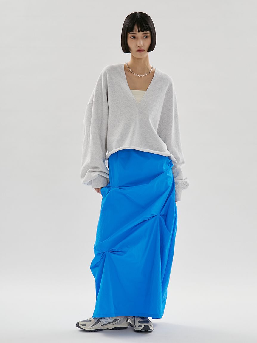 emmi atelier「Vネックスウェットプルオーバー【セットアップ対応】」|Tシャツ・カットソー|